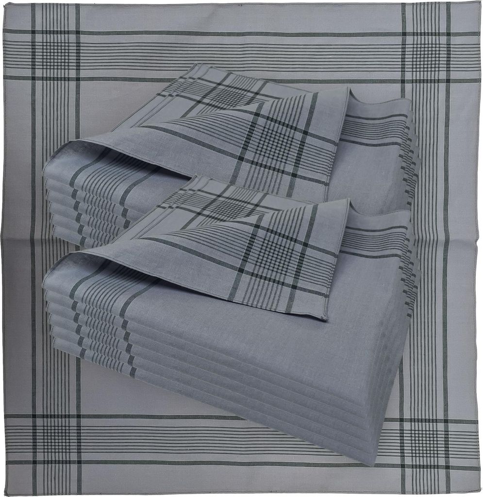 Bundeswehr Stofftaschentücher Herren Taschentücher Stoff 100% Baumwolle 12-er Pack Größe 50x50 cm