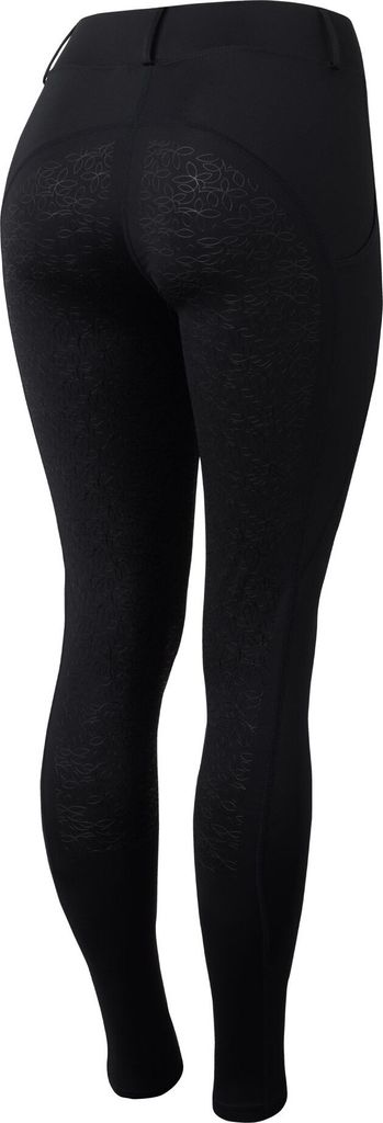 Horze Dea Damen Vollbesatz Reitleggings, Schwarz, 36