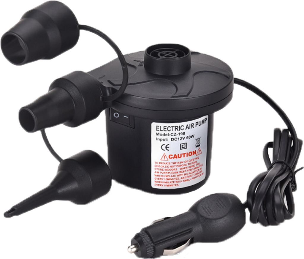 Elektrische Luftpumpe, Elektropumpe Kompressor für Luftmatratzen, Schlauchboote, Gästebetten, aufblasbare Schwimmtiere oder Camping