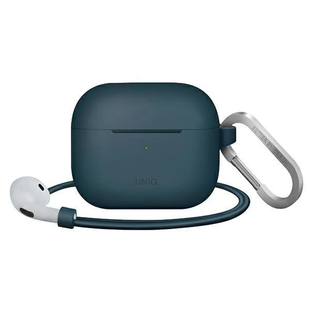 Étui AirPods 3 Sport Uniq Vencer avec Mousqueton Bleu Marine