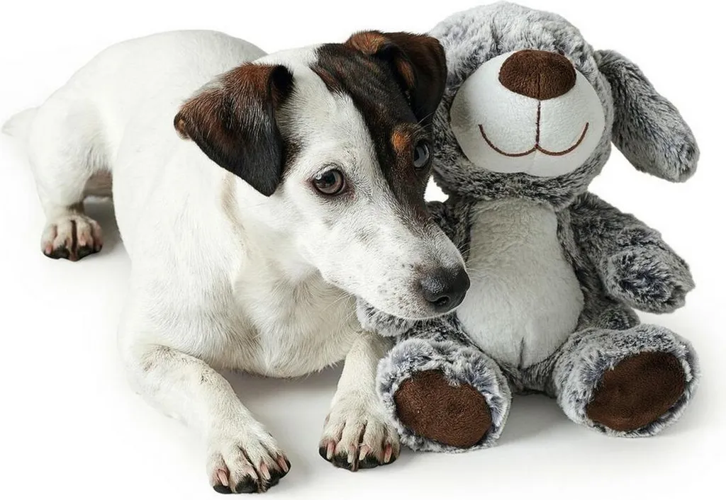 Hunter Faro Peluche Cane Grigio: Gioco Silenzioso e Design Moderno