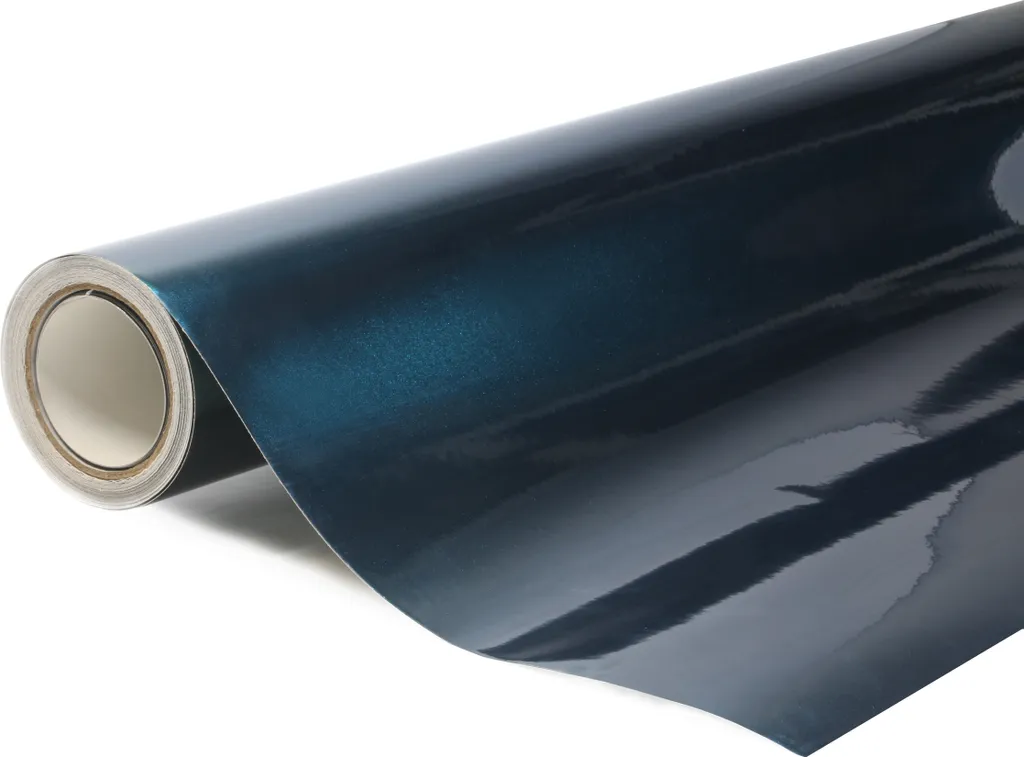 Film Vert Royal Métallique Super Brillant 152x500cm pour Covering Auto