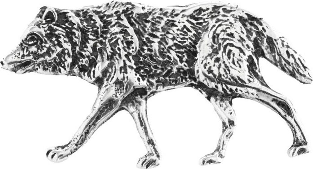 Wolf Schmuck Anhänger 925er Silber - Wolf Hund - 40x22mm