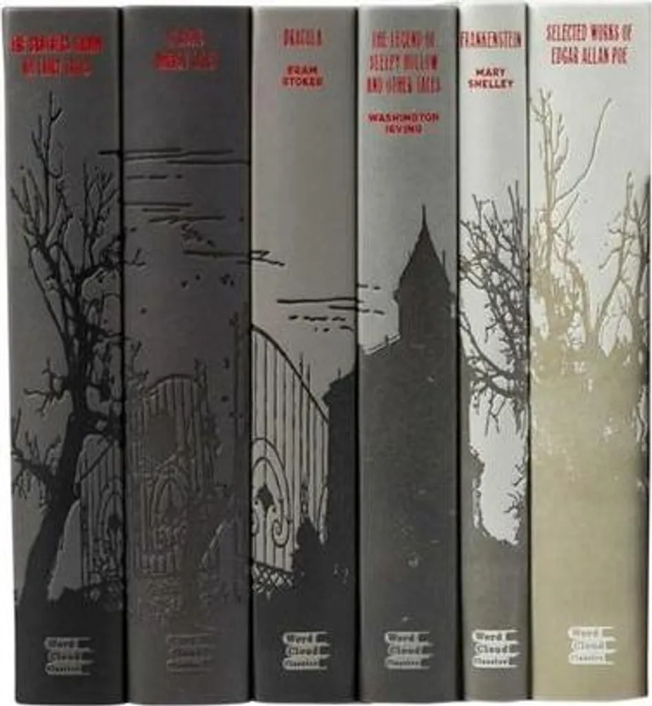Horror Collection Word Cloud Classics : Reliure Luxe et Design Graphique