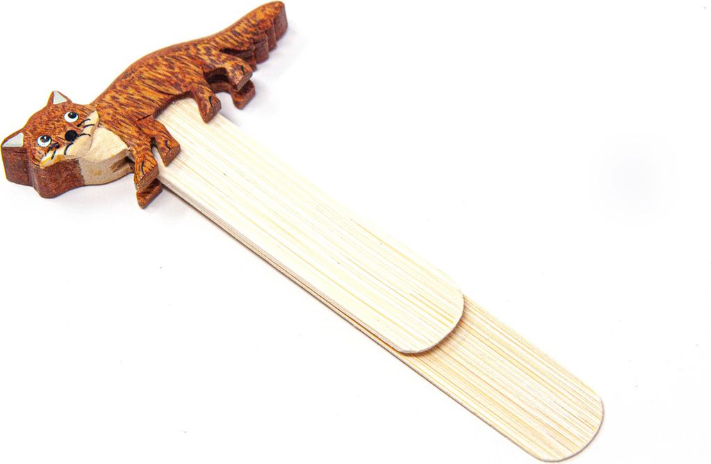 Holz-Lesezeichen - Fuchs - 12 cm