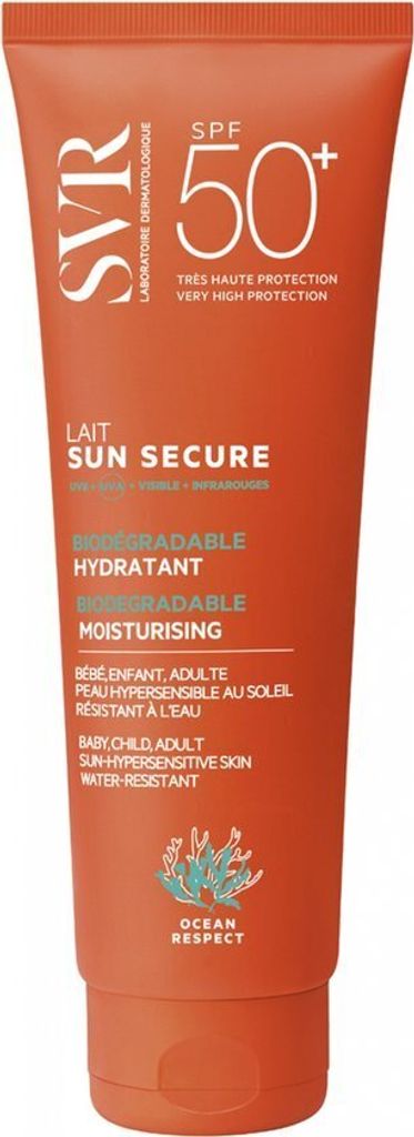 SVR Sun Secure Bräunungsmilch Moisturising Invisible Finish Biodegradable Formula SPF 50+ 250 ml