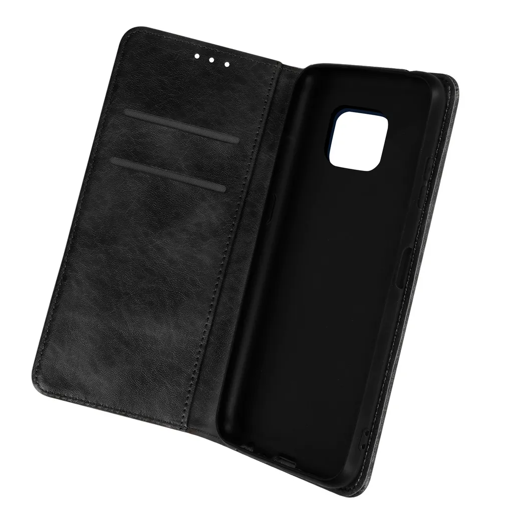 Avizar, flip cover con portafoglio, custodia in Pelle finta per Nokia XR20, nero