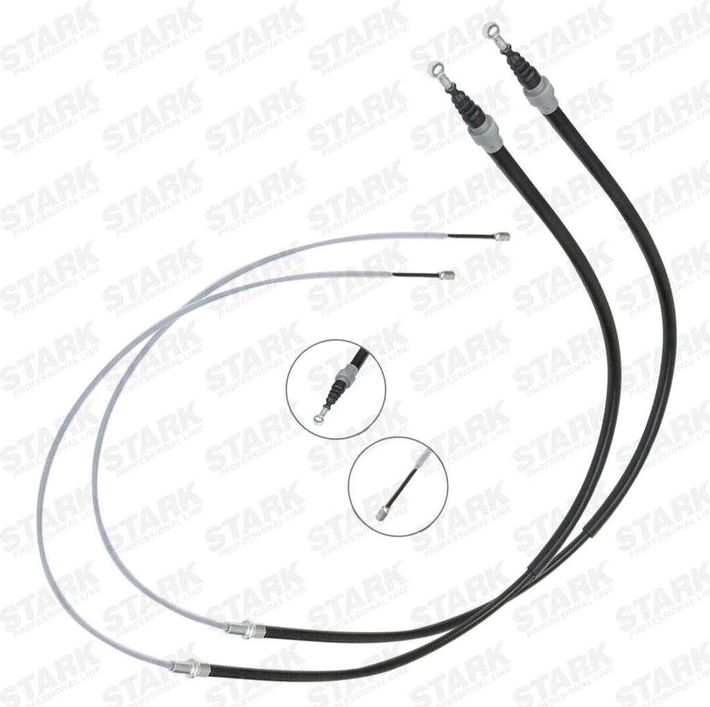 STARK SKCPB-1051179 - OE 1T0609721H Handbremsseil, hinten für Touran (1T)