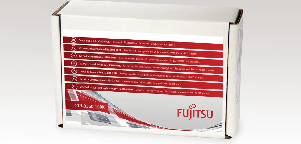 Fujitsu 3360-100K Kit Consommables Haute Durabilité 100K Numérisations