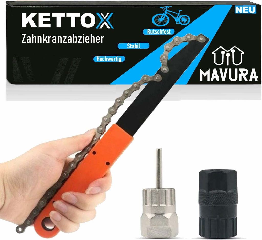 KETTOX Kettenpeitsche Zahnkranz Abzieher Set Schraubkranz Produktbild 1