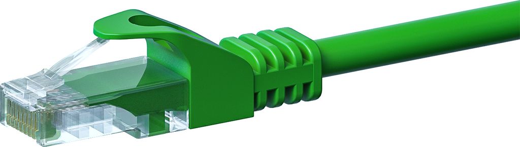 CAT 5e Netzwerkkabel U/UTP – 1 Meter - Grün - CCA