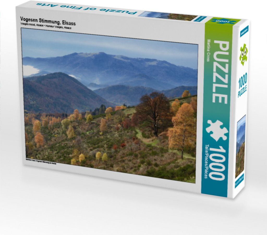 Calvendo Vogesen Stimmung, Elsass 1000 Teile Puzzle quer 640x480mm, Cross Martina; 7296030