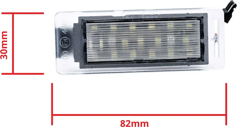 Module LED plaque immatriculation 12V CANBUS anti-erreur blanc 6000K