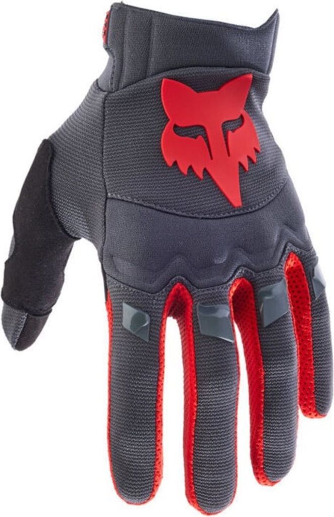 FOX Dirtpaw CE Motocross Handschuhe, grau/rot, M