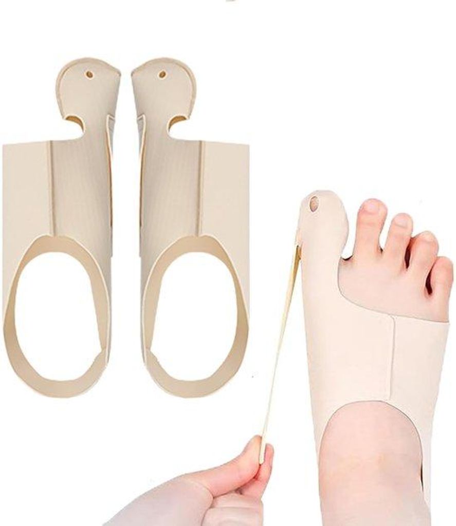 Hallux valgus-correctiebandagen, ultradunne stof, uniseks, voor platte schoenen, gymschoenen, hoge hakken