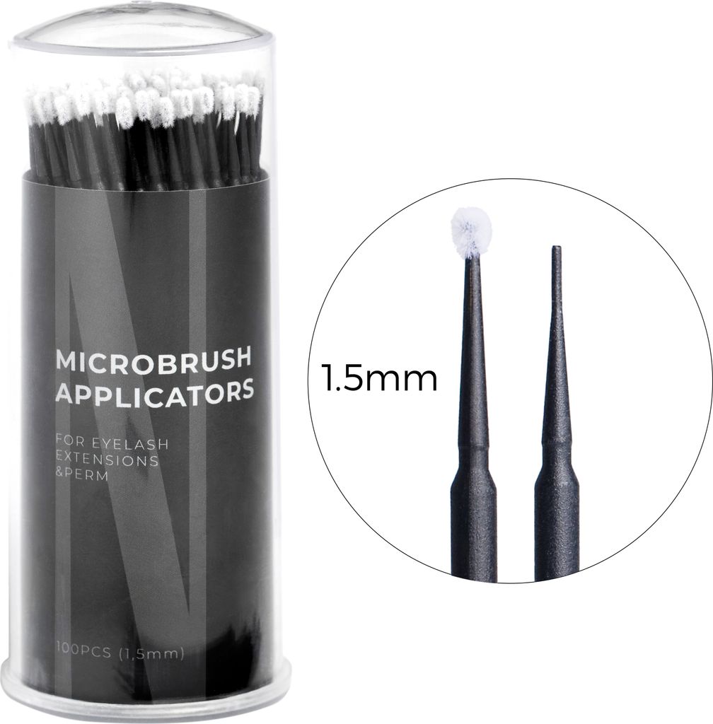 Microbürsten für Wimpern 1,5 mm Nanolash 100 Stück