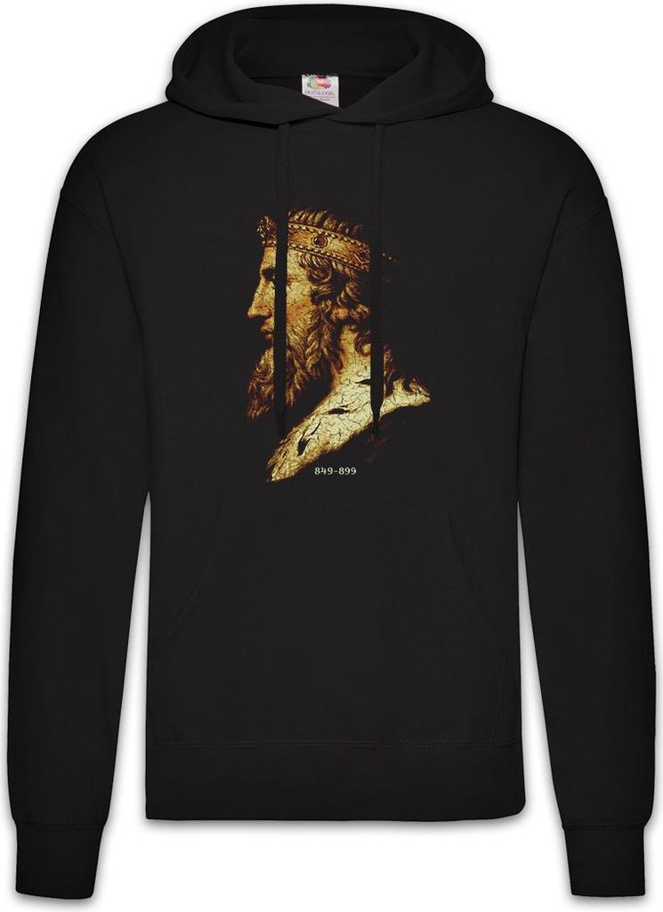 Urban Backwoods Alfred The Great, Herren Hoodie, Farbe: Schwarz, Größe: XL