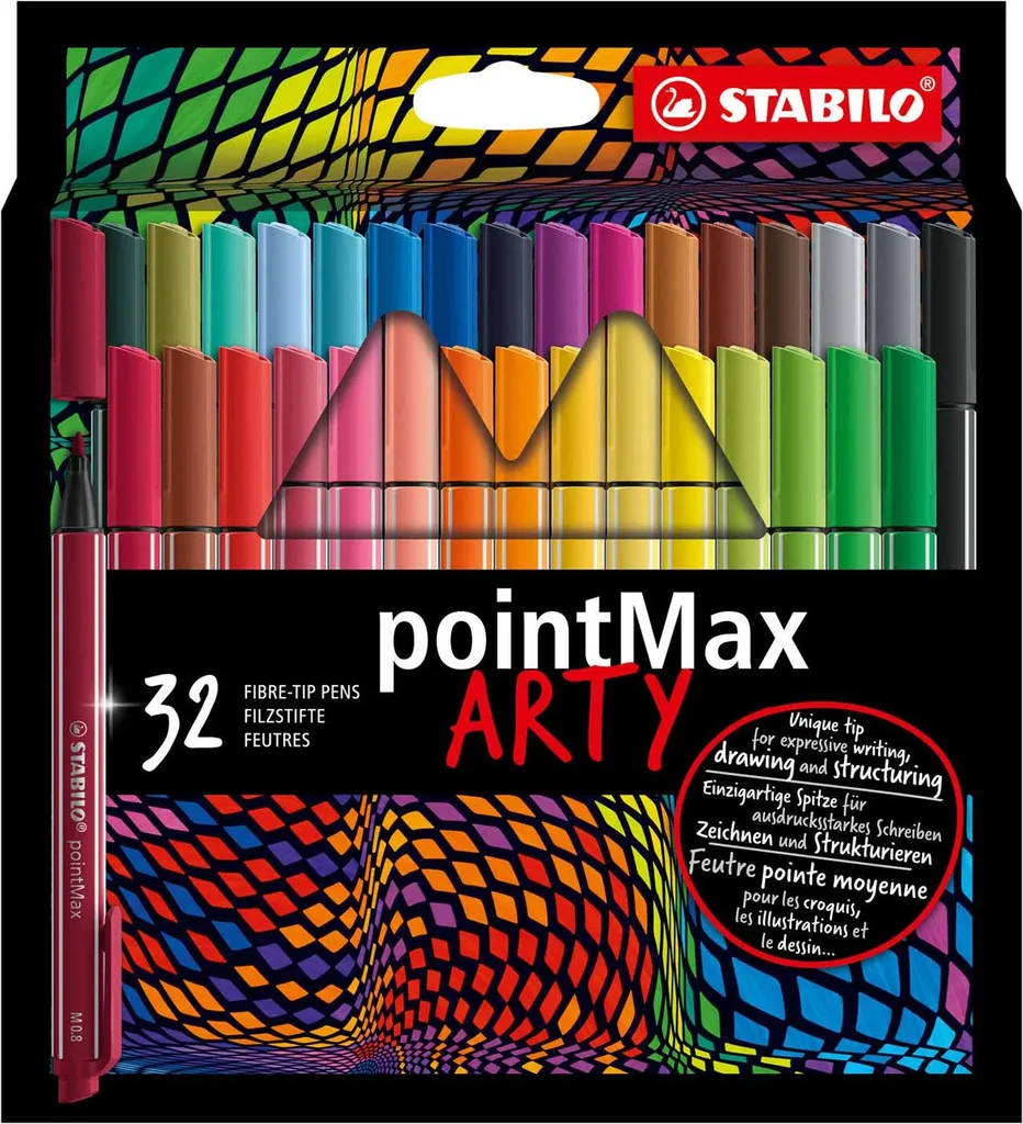 Astuccio 32 STABILO pointMax ARTY: Regalo Perfetto per Piccoli Artisti