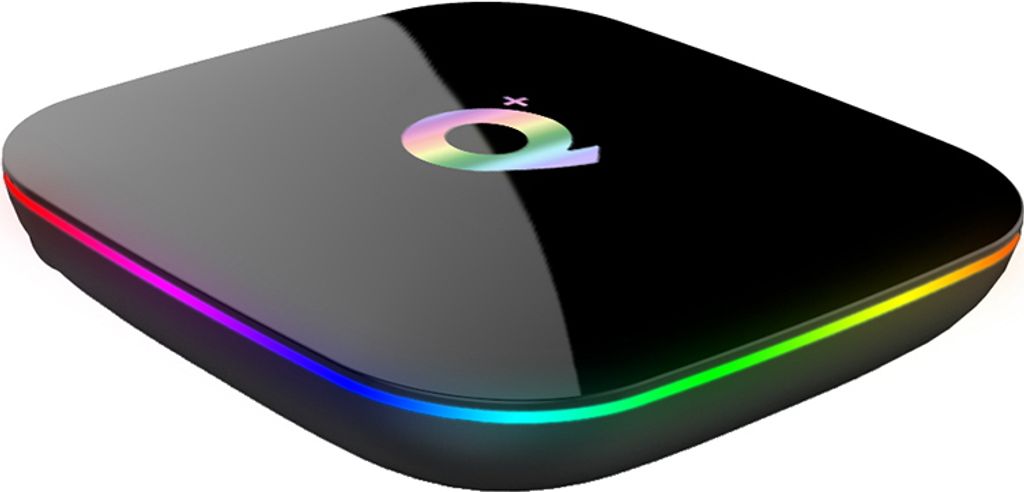 Q Plus TV BOX - Schwarz 4G+64 GoUS Stecker