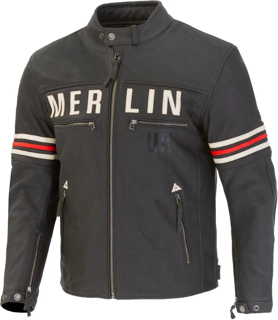 Blouson moto cuir ventilé Merlin Revival D3O : finissez-en avec la chaleur