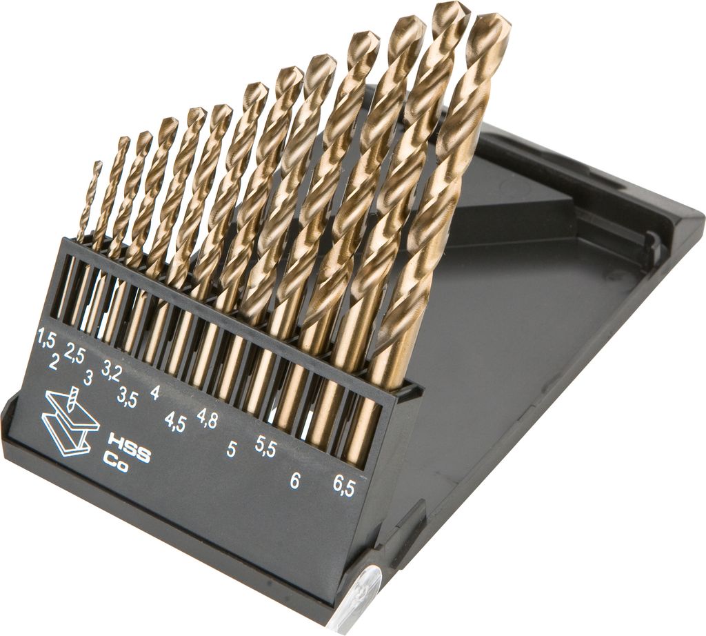 Mèches à métaux GRAPHITE HSS-Co 1.5-6.5 mm, set de 13 pcs. Image du produit 