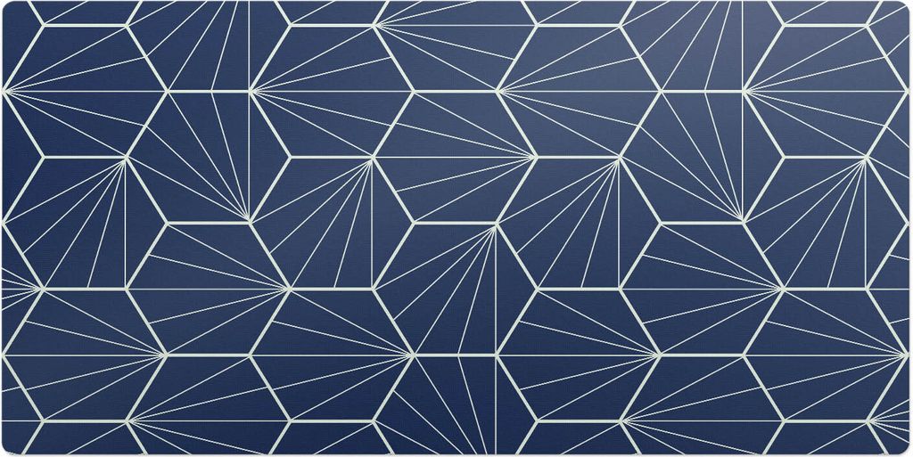 Geometrisches Muster– Schreibtischunterlage – Schreibtisch Tischunterlage – 120x60 cm – Unterlage Groß Schreibtischmatte