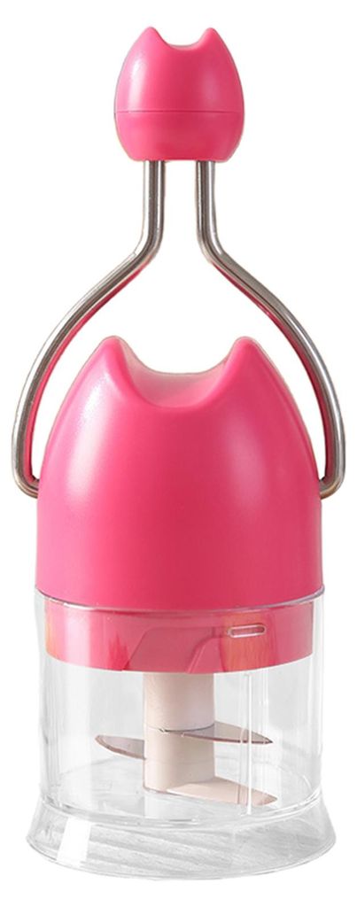 Manueller Knoblauchzerkleinerer mit Edelstahlklingen, spülmaschinenfest, Küchenhelfer für Hobbyköche und Profis.