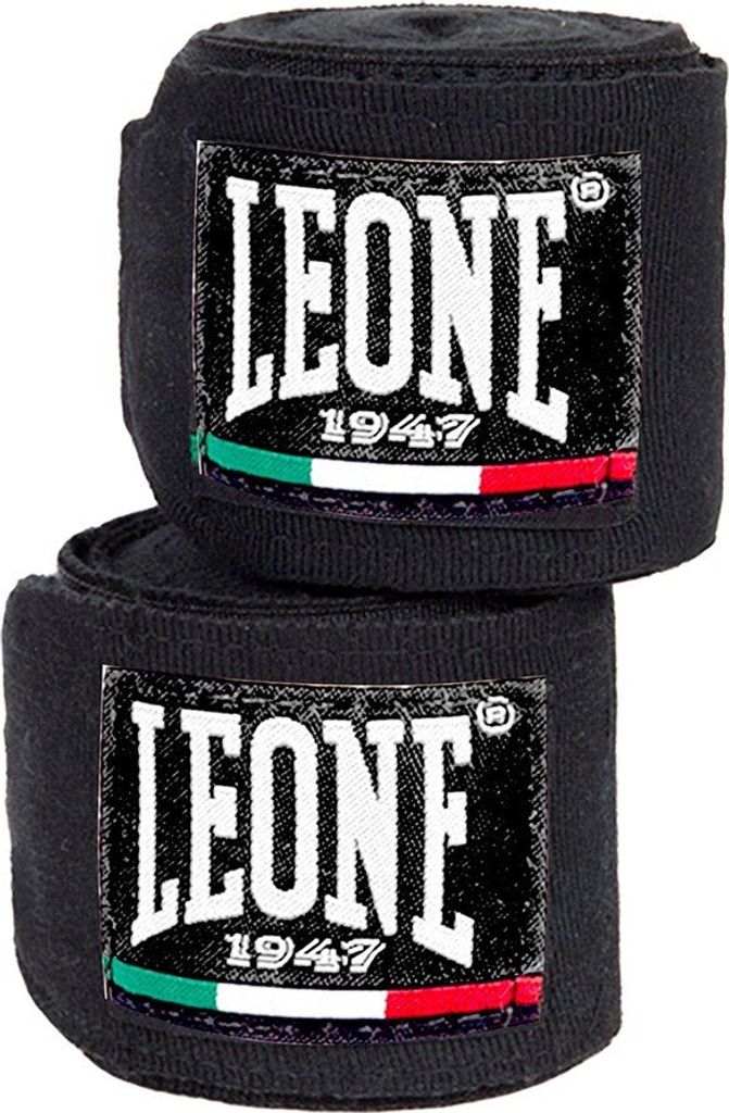 Leone1947 Hand Wraps Black 250 cm