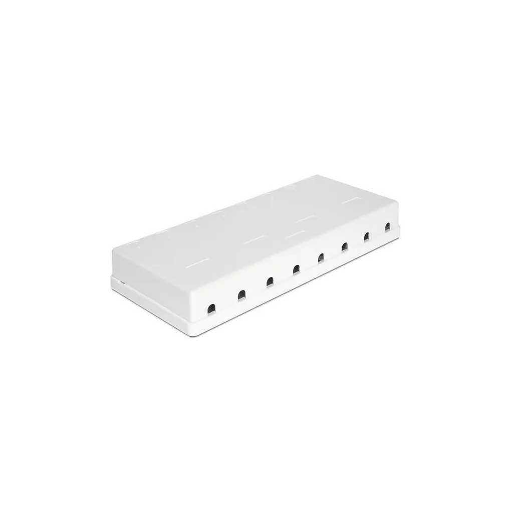Panneau de distribution Keystone 8 ports Delock pour montage mural