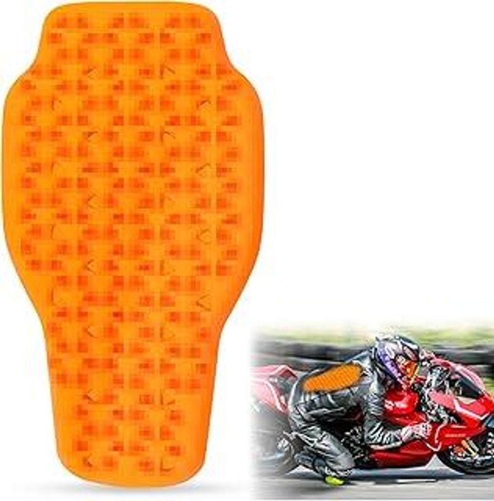 Rückenprotektor Motorrad, 42*23cm Abnehmbare Motorradprotektoren, Rückenprotektor, Protektoren Motorrad für Motorrad, Fahrschutz, Ski, Snowboard...