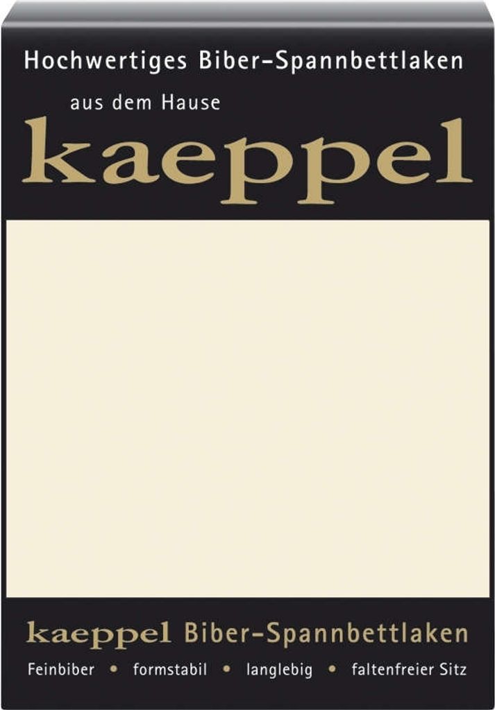 Kaeppel Biber Spannbettlaken 180x200 cm - 200x200 cm Leinen