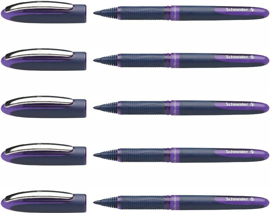 Tintenroller Schneider One Business - 5er-Set violett
