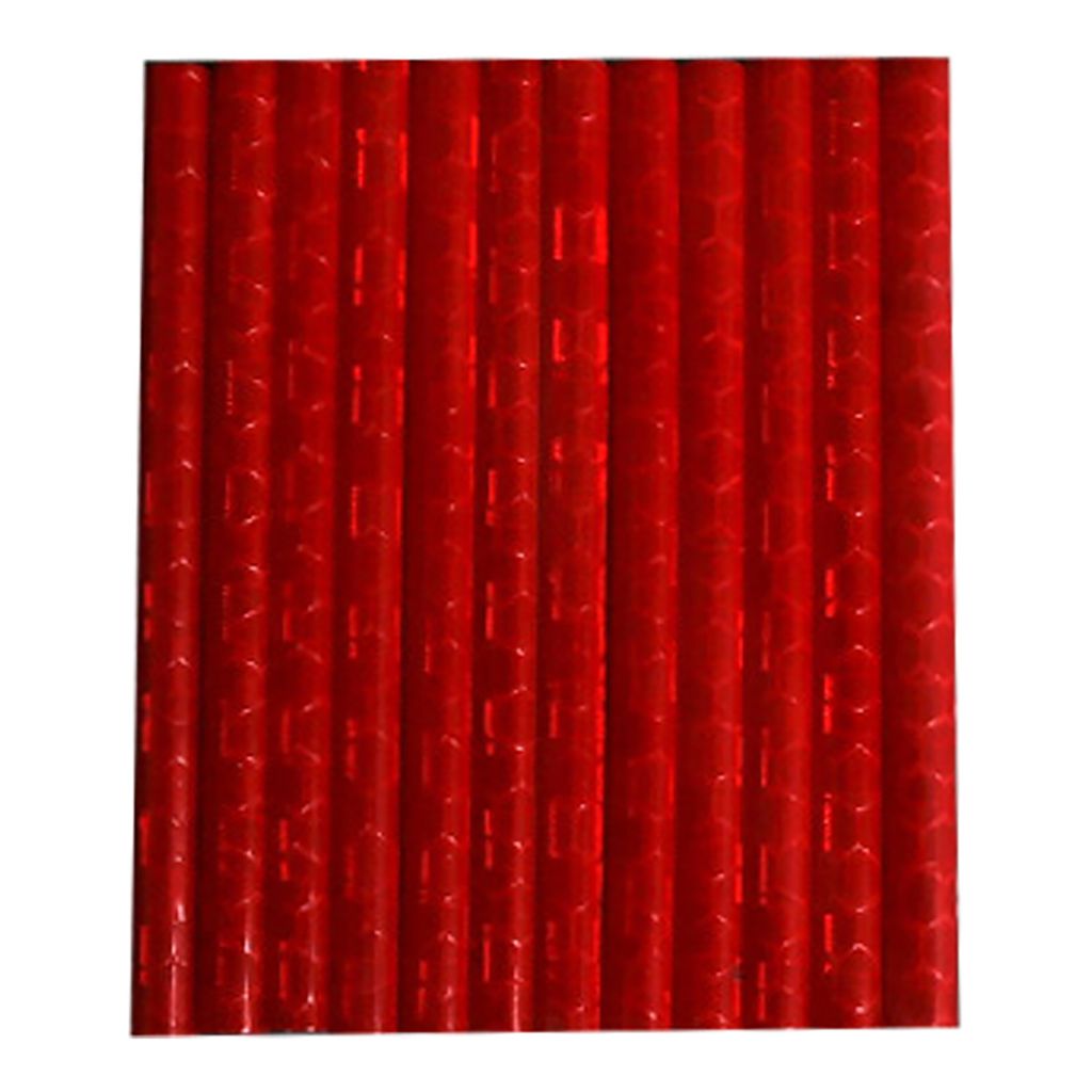 12 Teile/paket Reflektierende Speichen Abgrifffeste Dekorative Wasserdicht Kreative Modifizierte Hohe Helligkeit Speichen Reflektor für MTB-Rot