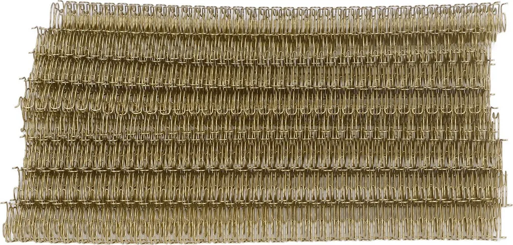 Spirales Double Boucle Or Clair 12,7mm 3:1 Pitch 34 Anneaux - 100 Pcs