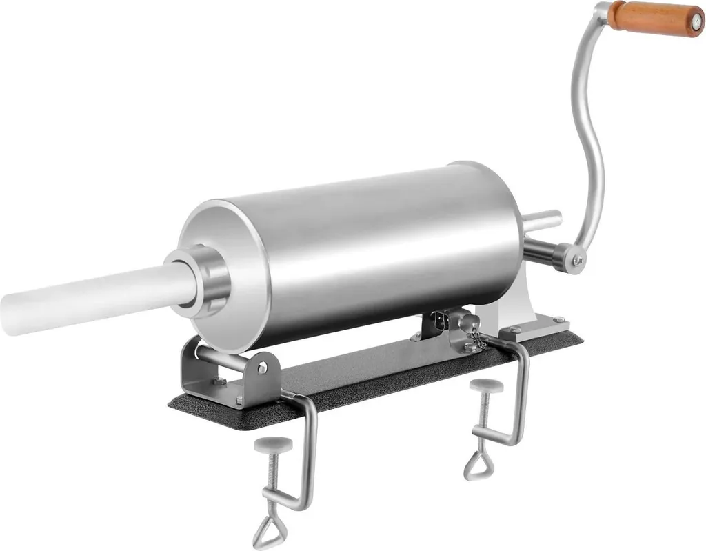 Insaccatrice per Salsicce Manuale 3 Litri - Acciaio Inox Argento