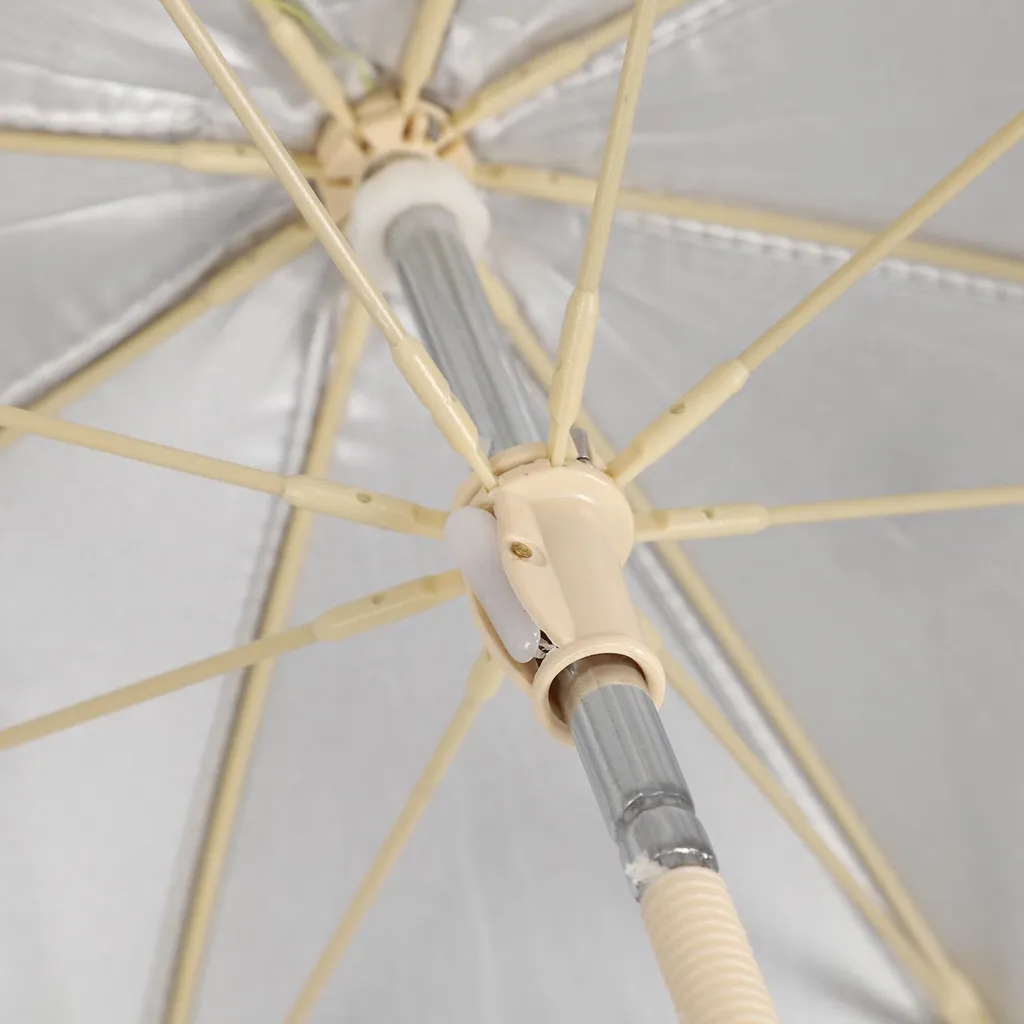 Ombrelle poussette universelle fleurie avec fixation réglable orientable