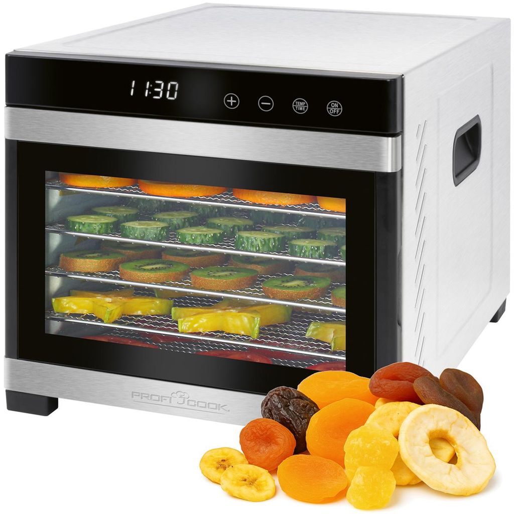 ProfiCook Dörrautomat Edelstahl LED-Display Glastür 6 Produktbild 