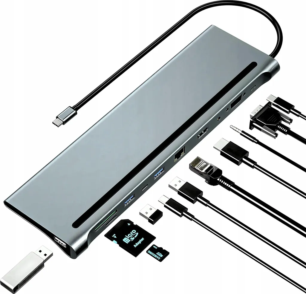 Station d'accueil USB-C Multiport avec HDMI et Ethernet pour MacBook M1 M2
