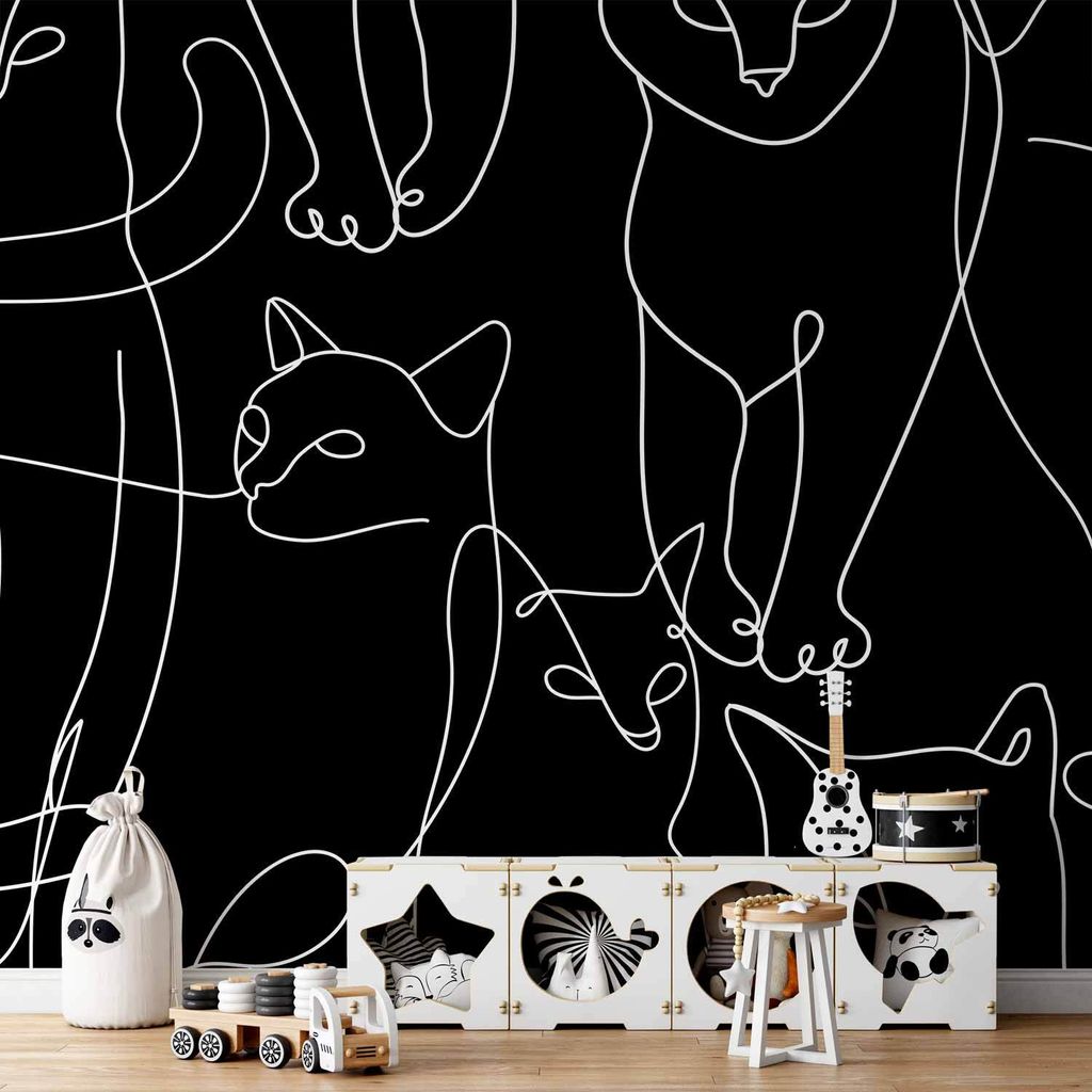 Vlies Fototapete - Cat Habits - First Variant 300x210 cm Tiere g-A-10035-a-a