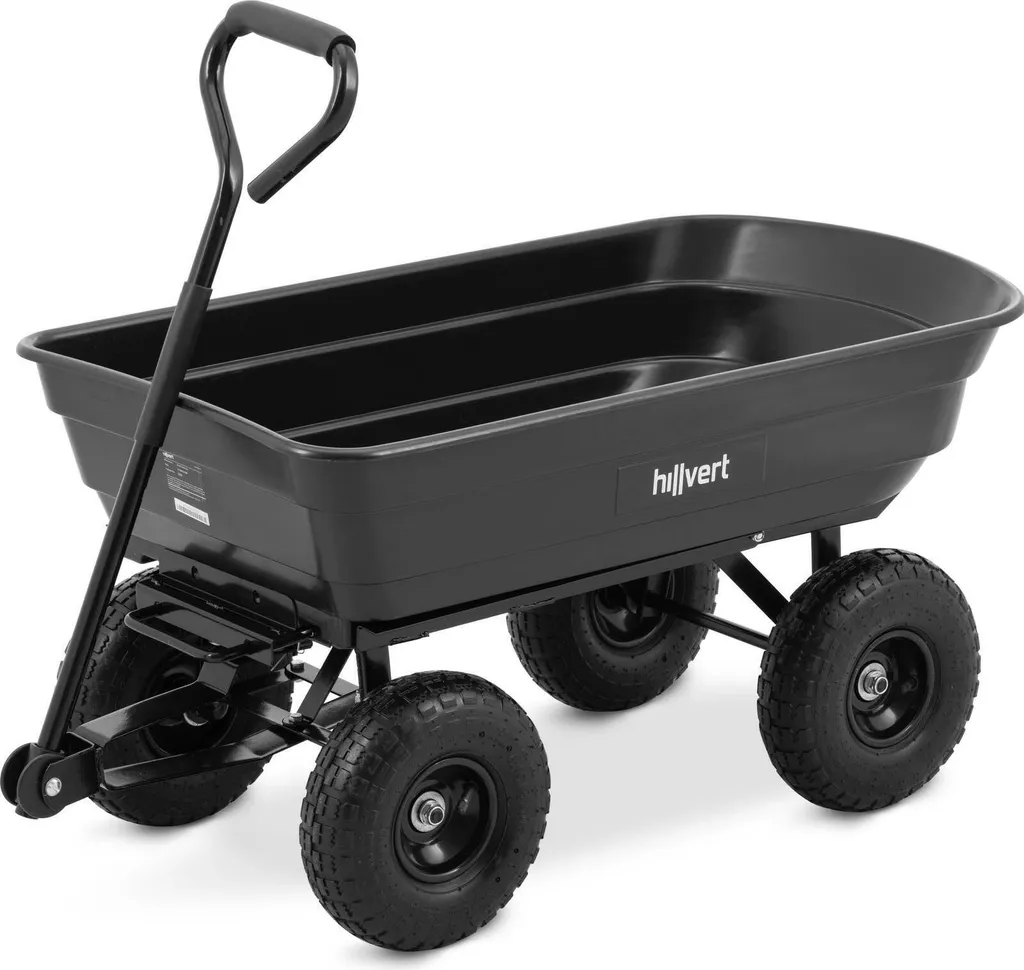 Chariot de jardin basculant Hillvert 300kg - Fini le mal de dos en 75L