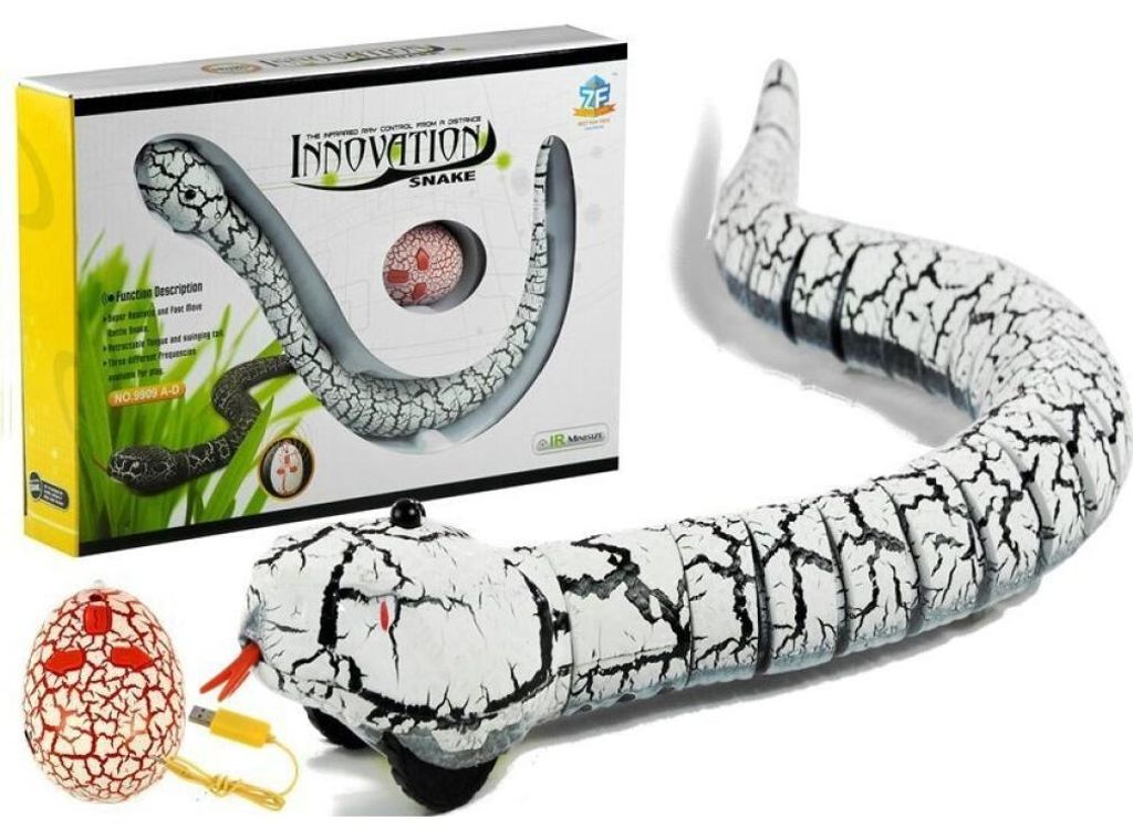 ferngesteuerte Schlange Fernbedienung Weiß Set Spielzeug Produktbild 