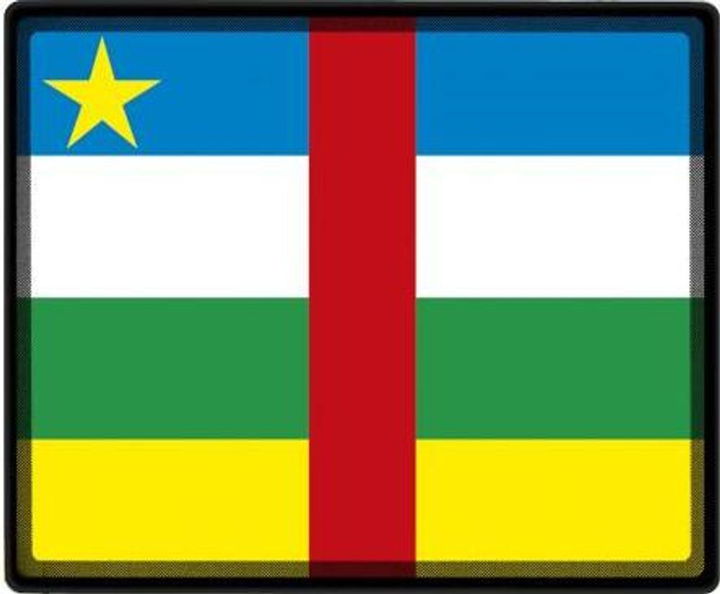 Mousepad Mauspad Länderfahne - Zentralafrika - 82187 Gr. ca. 24 x 20 cm