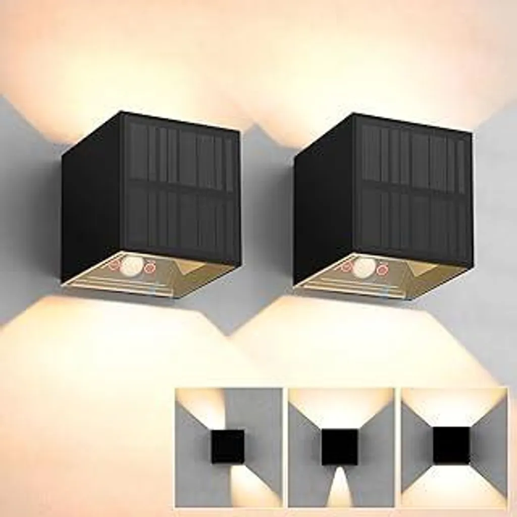 2 Luci Solari Esterno Sensore PIR IP65 | Massima Sicurezza Casa