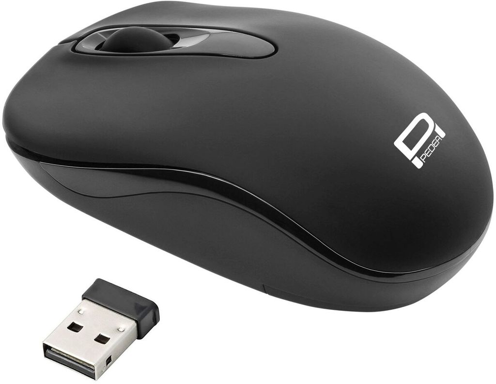 PEDEA Mouse ottico senza fili "Trend" Nero | Plug & Play | Immagine del prodotto 
