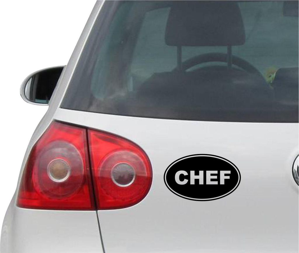 Aufkleber / Autoaufkleber - JDM - Die cut - Chef Euro Oval Pink Decal Auto Truck Bumper Fenster Pink Sticker - schwarz -144mm x88mm
