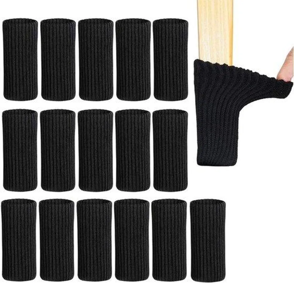 Chaussettes de chaise tricotées avec patins en feutre épais - 24 pcs