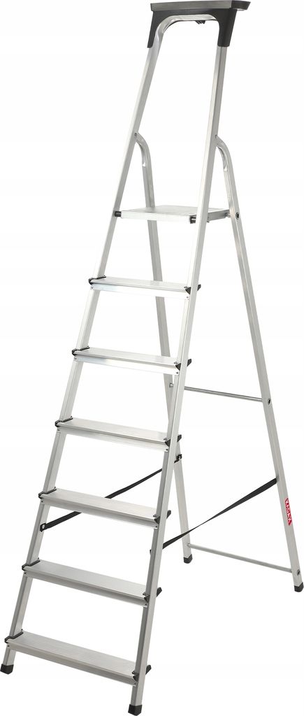 KADAX Drabina Aluminiowa 7 Stopniowa Składana Domowa Półka Zdjęcie produktu 