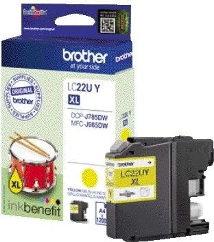 Brother LC22UYBP Giallo: L'Inchiostro che non ti Abbandona Mai