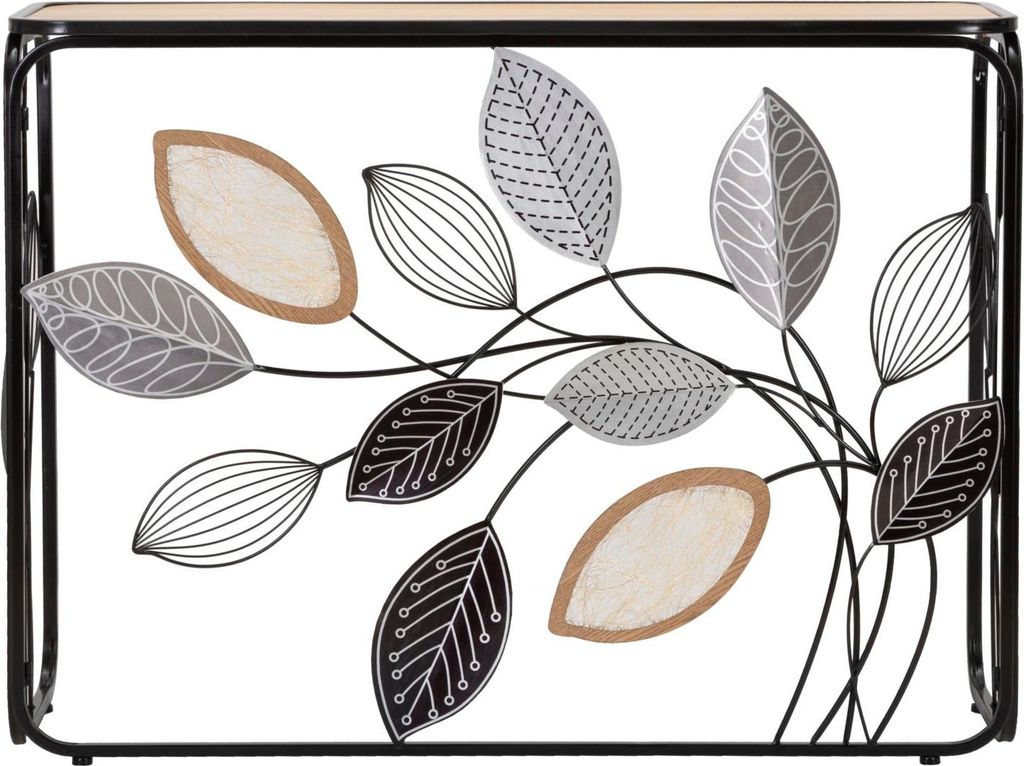 Konsole Console Autumn 108 x 36.8 x 80 cm Metall MDF Glas Mehrfarbig