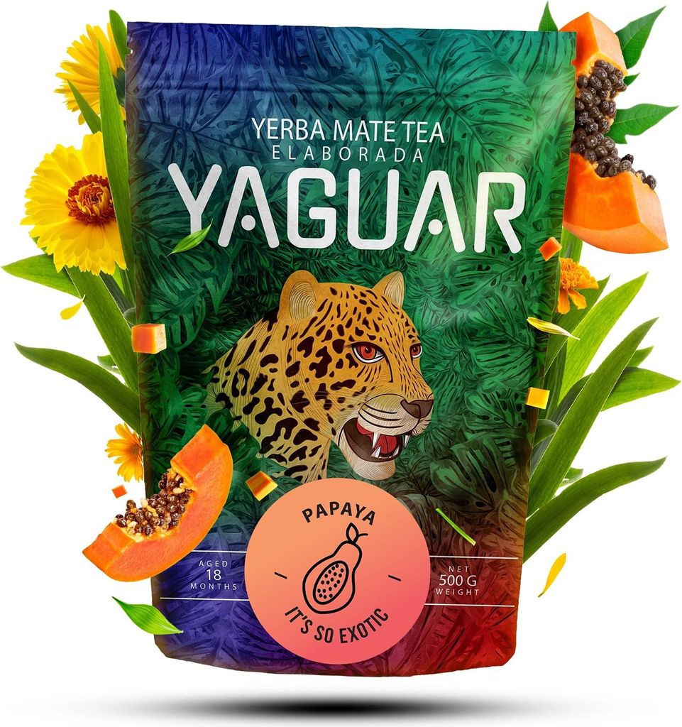 Yaguar Yerba Mate Tee Papaya 0.5kg